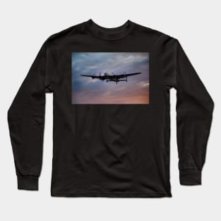 Avro Lancaster at Sunset Long Sleeve T-Shirt